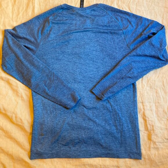 Lululemon Metal Vent Tech 2.0 Long Sleeve, Mens Size S, Blue, EUC - Picture 2 of 9